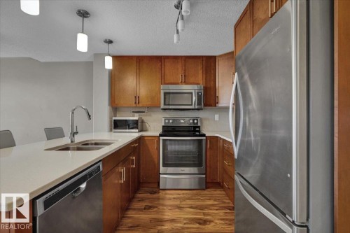 311 7508 Getty Green Gate Gate, Edmonton, AB - Indoor Photo Showing Kitchen With Double Sink