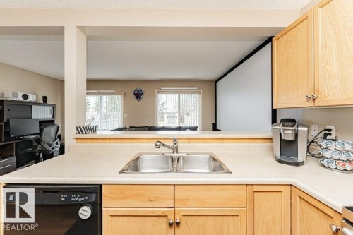 13806 38 Street, Edmonton, AB - Indoor Photo Showing Kitchen With Double Sink