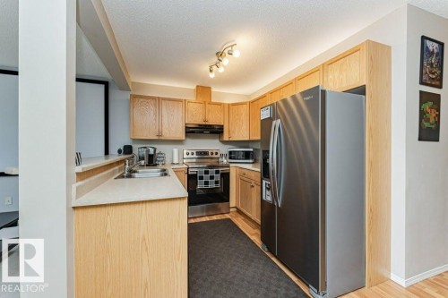 13806 38 Street, Edmonton, AB - Indoor Photo Showing Kitchen With Double Sink