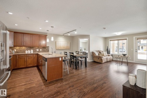 119 1031 173 Street, Edmonton, AB - Indoor Photo Showing Kitchen With Stainless Steel Kitchen With Double Sink With Upgraded Kitchen