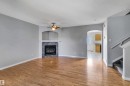 4316 151 Avenue, Edmonton, AB  - Indoor Photo Showing Living Room With Fireplace 