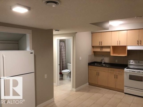 9917 162 Street, Edmonton, AB - Indoor Photo Showing Kitchen With Double Sink