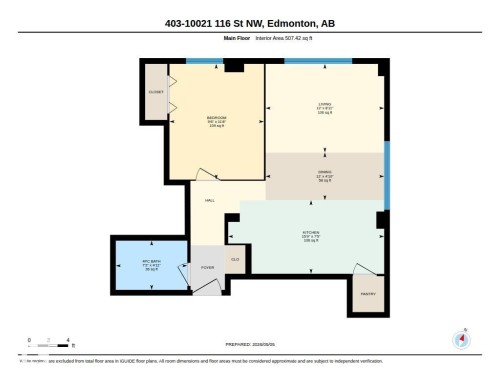 Floor plan - 403 10021 116 Street, Edmonton, AB - Other