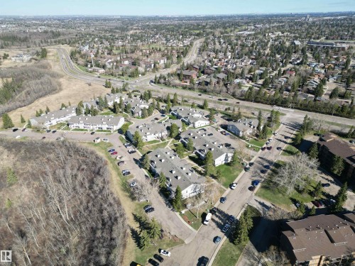Aerial perspective showcasing a residential community with multiple multi-unit buildings - 5 2204 118 Street, Edmonton, AB - Outdoor With View