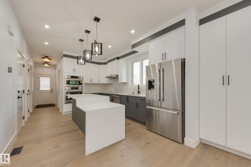 10954 135 Street, Edmonton, AB - Indoor Photo Showing Kitchen With Upgraded Kitchen