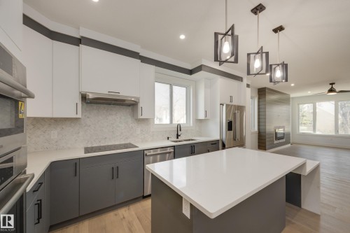 10954 135 Street, Edmonton, AB - Indoor Photo Showing Kitchen With Upgraded Kitchen
