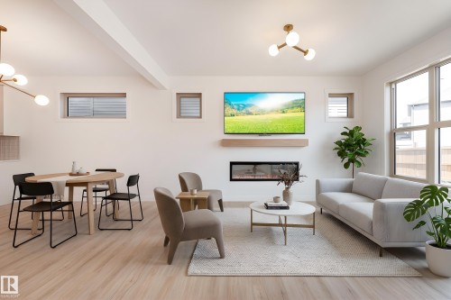12 Gable Common, Spruce Grove, AB - Indoor Photo Showing Other Room With Fireplace