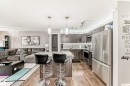 43 3305 Orchards Link, Edmonton, AB  - Indoor Photo Showing Kitchen With Stainless Steel Kitchen With Upgraded Kitchen 