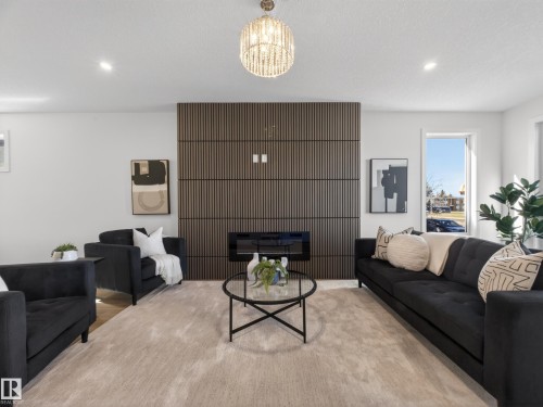 8713 149 Street, Edmonton, AB - Indoor Photo Showing Living Room