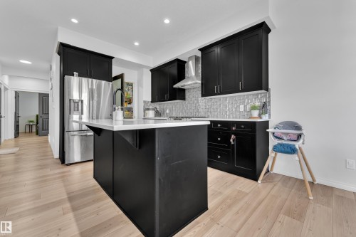 2315 51 Street, Edmonton, AB - Indoor Photo Showing Kitchen With Upgraded Kitchen