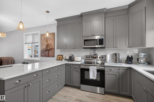 385 Charlesworth Drive, Edmonton, AB - Indoor Photo Showing Kitchen