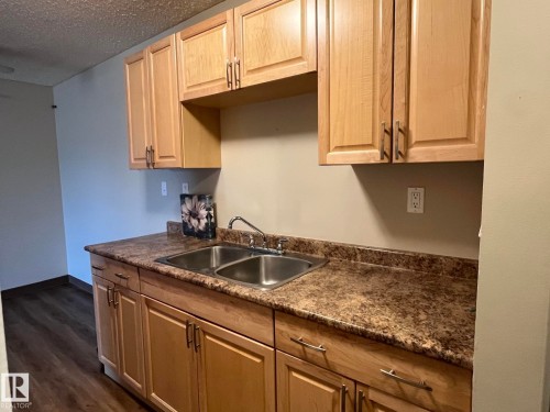 205 51 Brown Street, Stony Plain, AB - Indoor Photo Showing Kitchen With Double Sink