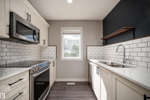58 1391 Starling Drive, Edmonton, AB - Indoor Photo Showing Kitchen With Double Sink With Upgraded Kitchen