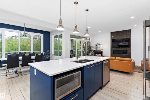 1756 Tanager Close, Edmonton, AB - Indoor Photo Showing Kitchen With Double Sink