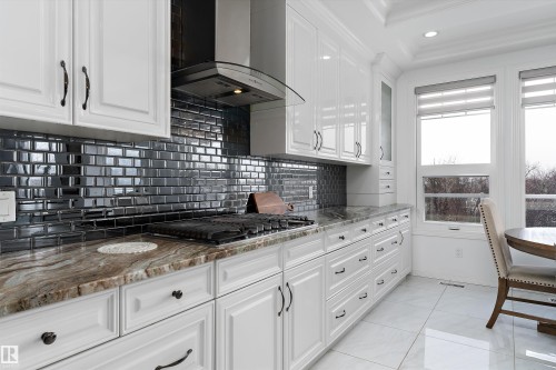 1242 Starling Drive, Edmonton, AB - Indoor Photo Showing Kitchen With Upgraded Kitchen
