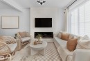21016 24 Avenue, Edmonton, AB  - Indoor Photo Showing Living Room With Fireplace 