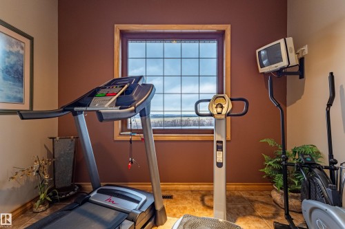22031 Twp Rd 472, Rural Wetaskiwin County, AB - Indoor Photo Showing Gym Room