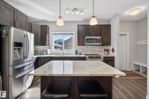 7294 Armour Crescent, Edmonton, AB - Indoor Photo Showing Kitchen With Upgraded Kitchen