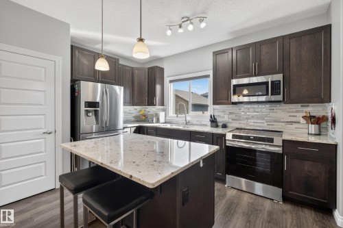 7294 Armour Crescent, Edmonton, AB - Indoor Photo Showing Kitchen With Upgraded Kitchen