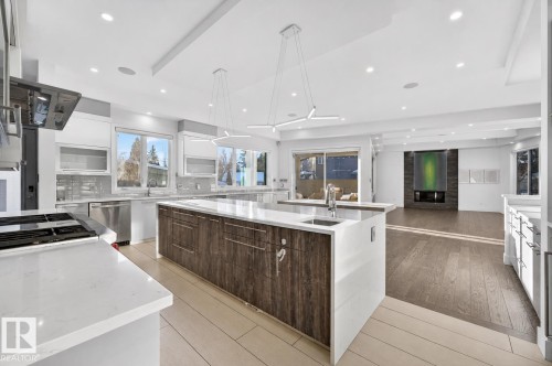 14643 92A Avenue, Edmonton, AB - Indoor Photo Showing Kitchen With Upgraded Kitchen