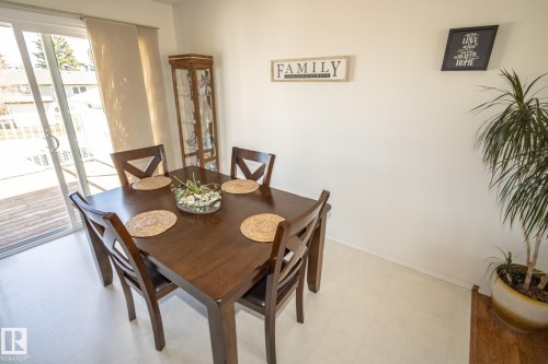 Dining area with white walls and light-colored flooring - 4417 46A St, St. Paul Town, AB - Indoor Photo Showing Dining Room