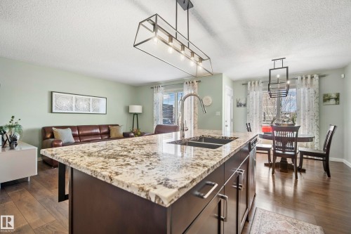 6504 59 Avenue, Beaumont, AB - Indoor Photo Showing Kitchen With Double Sink With Upgraded Kitchen