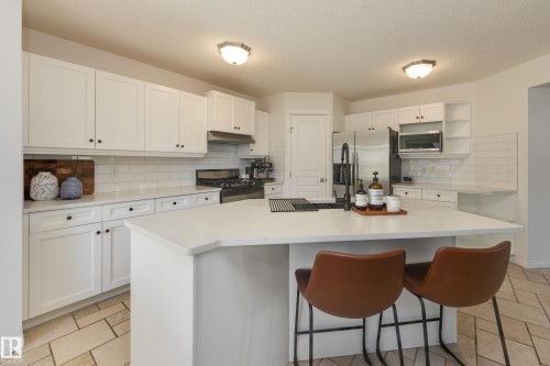 2061 Haddow Drive, Edmonton, AB - Indoor Photo Showing Kitchen With Stainless Steel Kitchen With Upgraded Kitchen
