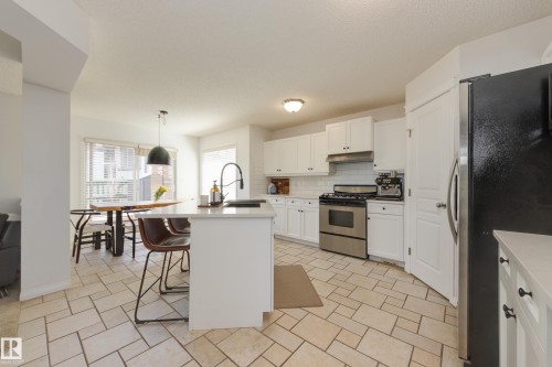 2061 Haddow Drive, Edmonton, AB - Indoor Photo Showing Kitchen With Stainless Steel Kitchen