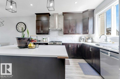 1305 Darby Way, Edmonton, AB - Indoor Photo Showing Kitchen With Upgraded Kitchen