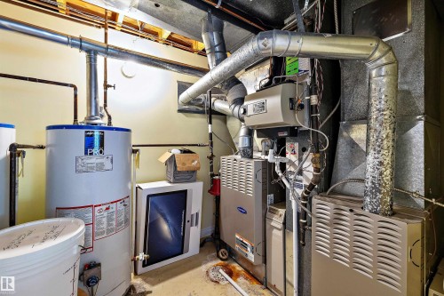 Water heater and furnace systems - 227 Westridge Road, Edmonton, AB - Indoor Photo Showing Basement