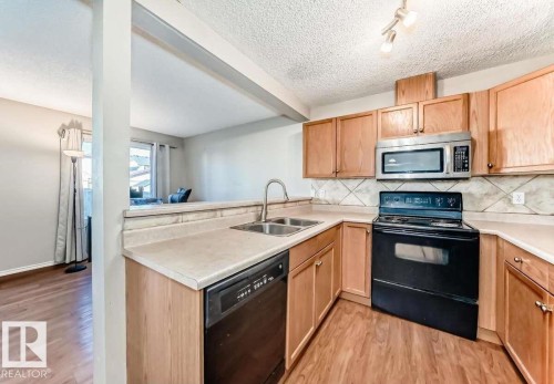 16320 56 Street, Edmonton, AB - Indoor Photo Showing Kitchen With Double Sink