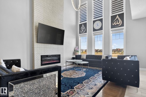 872 Ebbers Crescent, Edmonton, AB - Indoor Photo Showing Other Room With Fireplace
