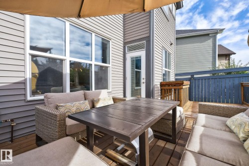 Private outdoor deck featuring horizontal wood decking and a perimeter railing - 1737 Dumont Crescent, Edmonton, AB - Outdoor With Deck Patio Veranda With Exterior
