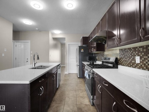 2511 29 Street, Edmonton, AB - Indoor Photo Showing Kitchen With Double Sink With Upgraded Kitchen