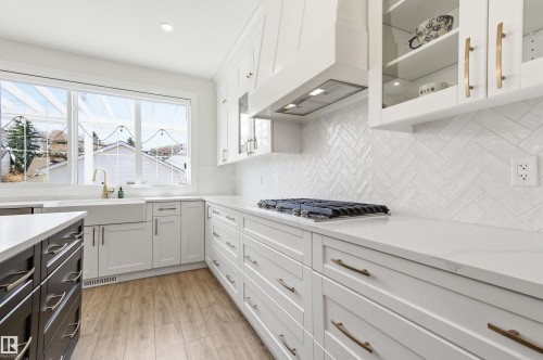 10430 143 Street, Edmonton, AB - Indoor Photo Showing Kitchen With Upgraded Kitchen