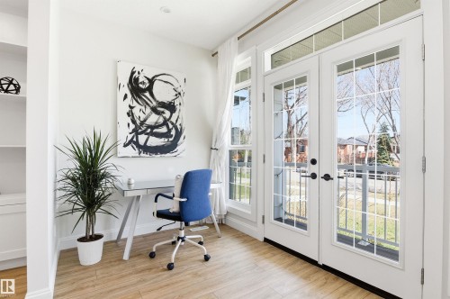 French doors leading to your veranda, as well as a nook for a small office/study area. - 10430 143 Street, Edmonton, AB - Indoor
