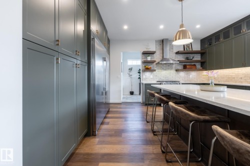 10923 130 Street, Edmonton, AB - Indoor Photo Showing Kitchen With Upgraded Kitchen