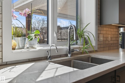 10923 130 Street, Edmonton, AB - Indoor Photo Showing Kitchen With Double Sink
