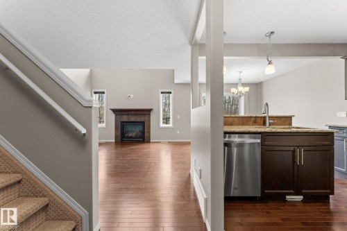 516 Fairway Terrace, Stony Plain, AB - Indoor With Fireplace