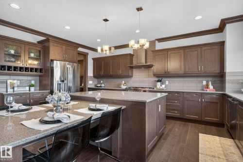 3706 Westcliff Way, Edmonton, AB - Indoor Photo Showing Kitchen With Upgraded Kitchen