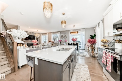 2012 200 Street, Edmonton, AB - Indoor Photo Showing Kitchen With Double Sink