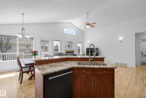 10807 6 Avenue Sw, Edmonton, AB - Indoor Photo Showing Kitchen With Double Sink