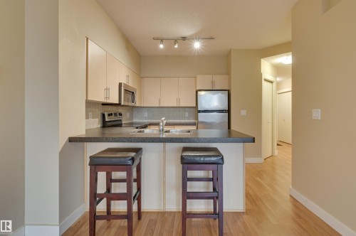 603 10136 104 Street, Edmonton, AB - Indoor Photo Showing Kitchen With Double Sink