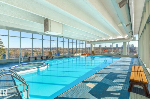 811 9918 101 Street, Edmonton, AB - Indoor Photo Showing Other Room With In Ground Pool
