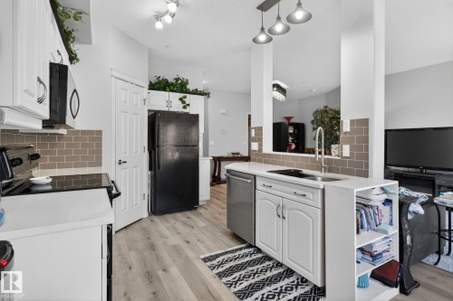 340 612 111 Street, Edmonton, AB - Indoor Photo Showing Kitchen With Double Sink
