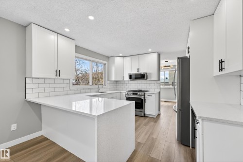 11016 171 Avenue, Edmonton, AB - Indoor Photo Showing Kitchen With Upgraded Kitchen