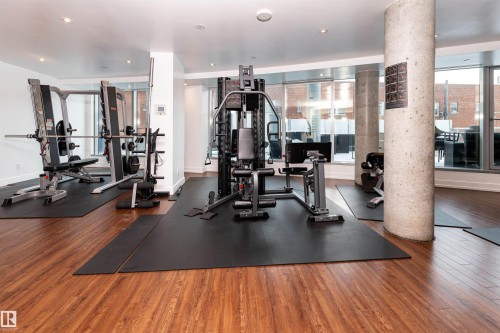 1404 11969 Jasper Avenue, Edmonton, AB - Indoor Photo Showing Gym Room