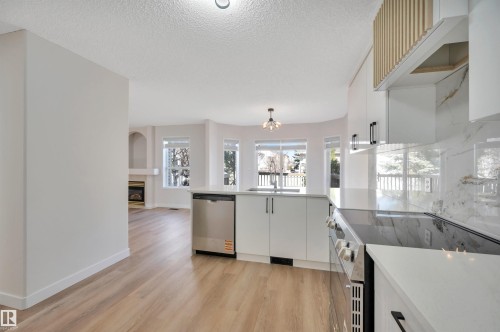 4124 37A Avenue, Edmonton, AB - Indoor Photo Showing Kitchen With Upgraded Kitchen
