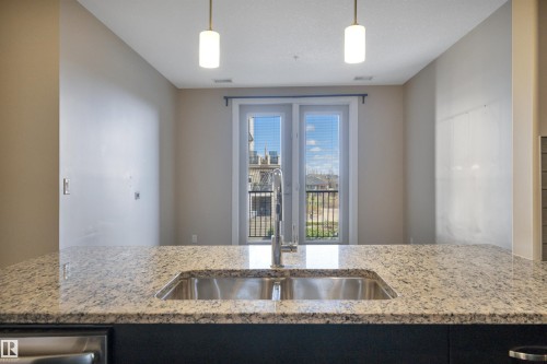 243 6079 Maynard Way, Edmonton, AB - Indoor Photo Showing Kitchen With Double Sink