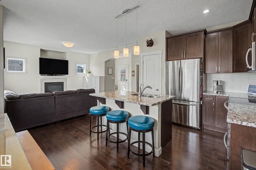 9483 227 Street, Edmonton, AB - Indoor Photo Showing Other Room With Fireplace